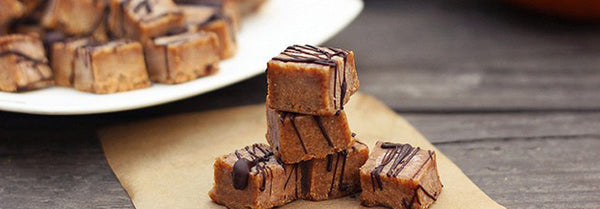 Vegan Pumpkin Spice Almond Butter Fudge