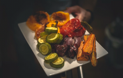 Glazing Roasted or Grilled Vegetables with Infused Olive Oil