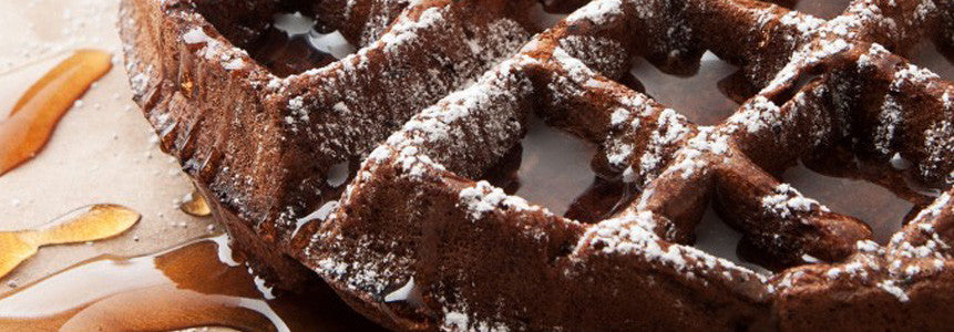 Dark Chocolate & Blood Orange Waffles