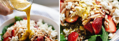 Strawberry and Spinach Quinoa Salad with Lemon Zest !