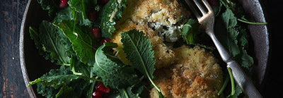 Salad with Baked Goat Cheese